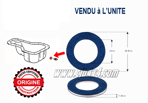 1- Joint de Bouchon de Vidange carter moteur,constructeur